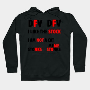 Meme stocks DFV stonks sticker pack Hoodie